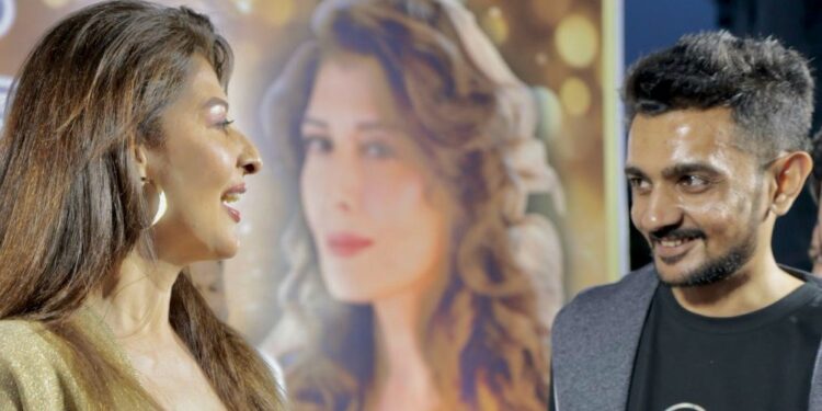 Entrepreneur Rahul Chauhan and Bollywood Actress Sangeeta Bijlani at the Launch of Gym Lounge Premium in Ahmedabad