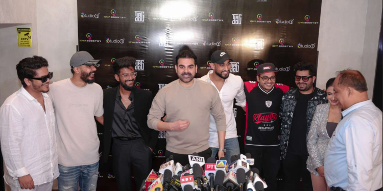 Arbaz Khan showers blessings in Idyaboosters music launch.
