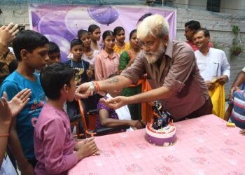 Akshara Singh’s Birthday Celebrated with Deaf and Mute Children in Patna, Father Bipin Singh Attended
