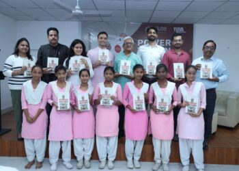 YUVA Unstoppable’s Amitabh Shah Unveils Dr. R Balu’s New Book on Narendra Modi’s Leadership at YUVA Model school in Gurgaon