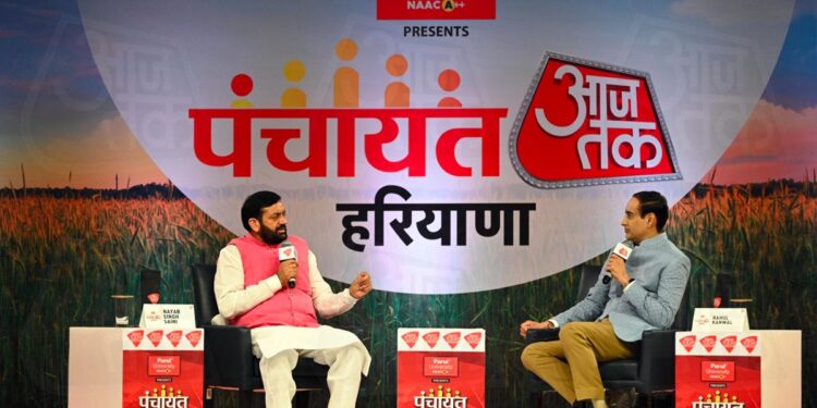 Haryana Elections 2024: CM Nayab Singh Saini openly discusses BJP’s defeat, wrestlers, and farmers at ‘Panchayat AajTak