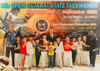 T.M. Patel International School Excels at 9th Open Gujarat State Taekwondo Tournament