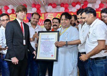 Dr. Basant Goel’s Mission Sarvarth Sewa Foundation receives India Book of Records Honour for Maximum Blood Units Collected, Continues Nationwide Medicine Distribution Initiatives 