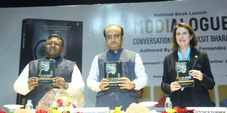 Dr Ashwin Fernandes’s BOOK MODIALOGUE Launched at Pradhanmantri Sangrahalaya by  Dr Sudhanshu Trivedi And  Jessia Turner Praise Modi’s Transformative Communication